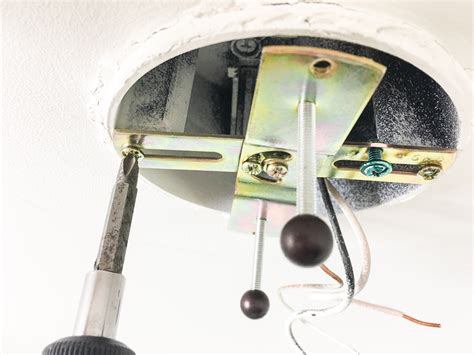 changing ceiling mount wall box electrical 90 degrees rotated|How To Replace a Ceiling Light Fixture .